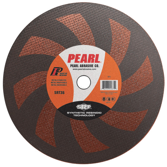 Pearl 12" x 1/8" x 20mm Premium SRT36 Gas Saw Wheel - Metal (Pack of 10)