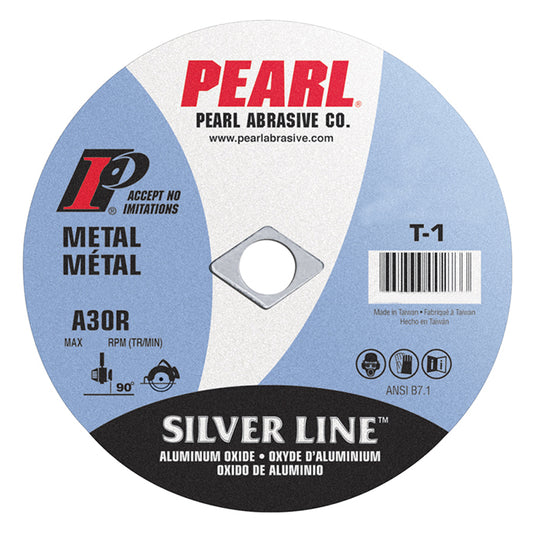 Pearl 3" x 1/16" x 3/8" Silver Line AL/OX Cut-Off Wheel (Pack of 25)