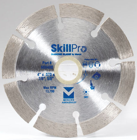 SkillPro Diamond Saw Blade 4" x .070 x 7/8", 5/8"