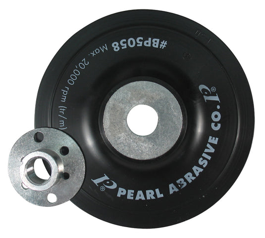 Pearl 4" x M10 x 1.25 Center Nut Smooth-Faced Back Up Pad