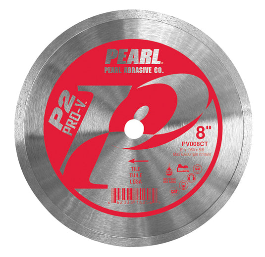 8" x .060 x 5/8" Pearl P2 PRO-V  Tile Cutting Diamond Blade