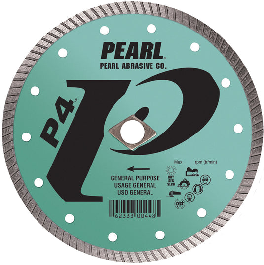 Pearl 7" x .080 x 7/8 DIA - 5/8" P4  Flat Core Turbo Blade