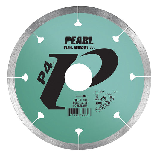 4" x .060 x 20mm, 7/8", 5/8" Pearl P4 Diamond Blade - Porcelain Tile