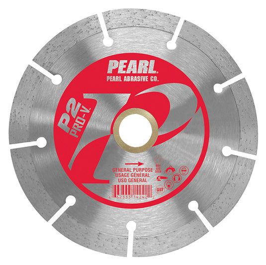 5" x .080 x 7/8" - 5/8" Pearl P2 PRO-V Segmented Diamond Blade