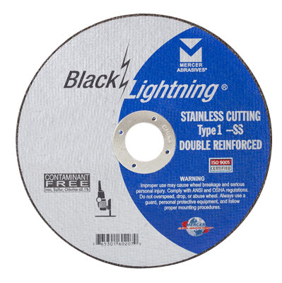 Mercer Black Lightning 4 1/2" x .045 x 7/8" - Stainless Steel (Pack of 50)
